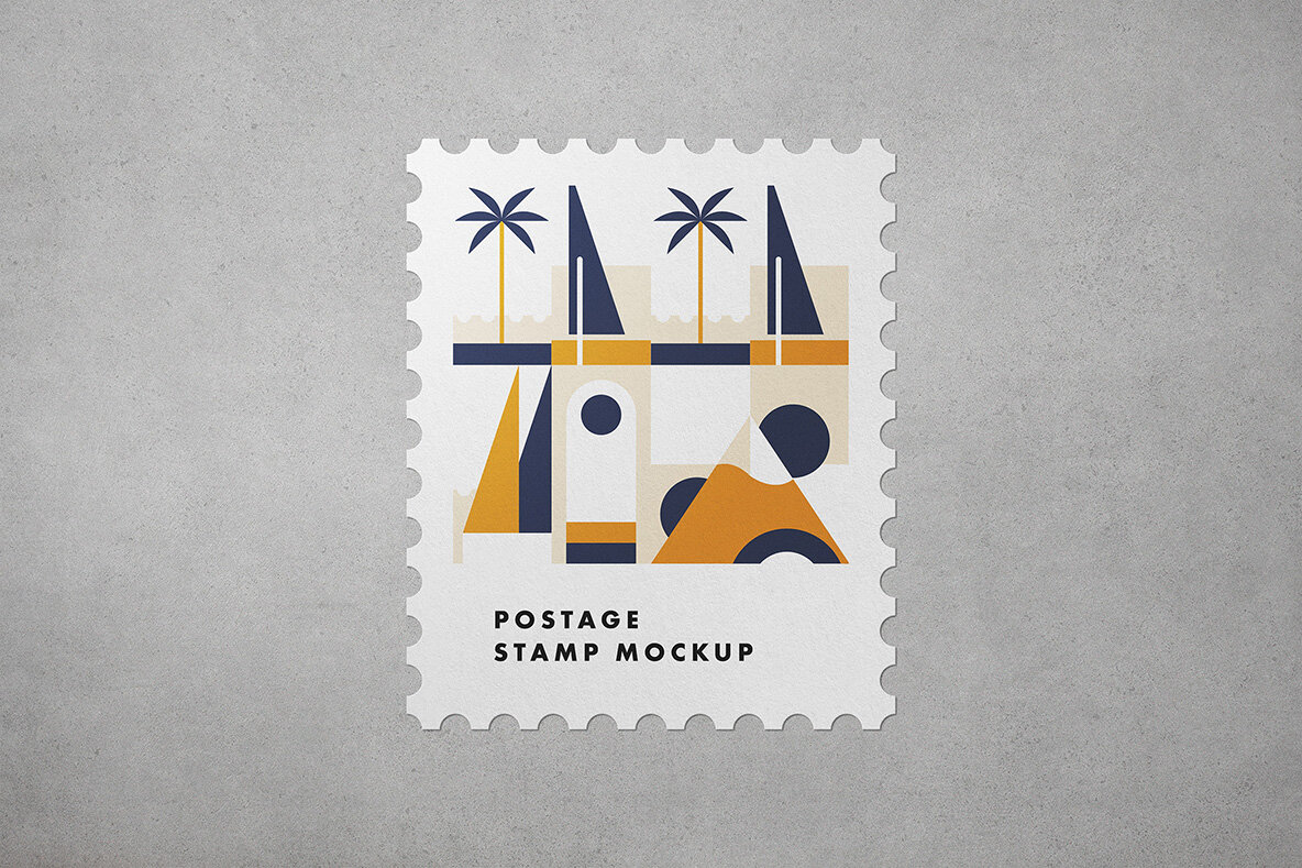 Postage Stamp Mockups 8