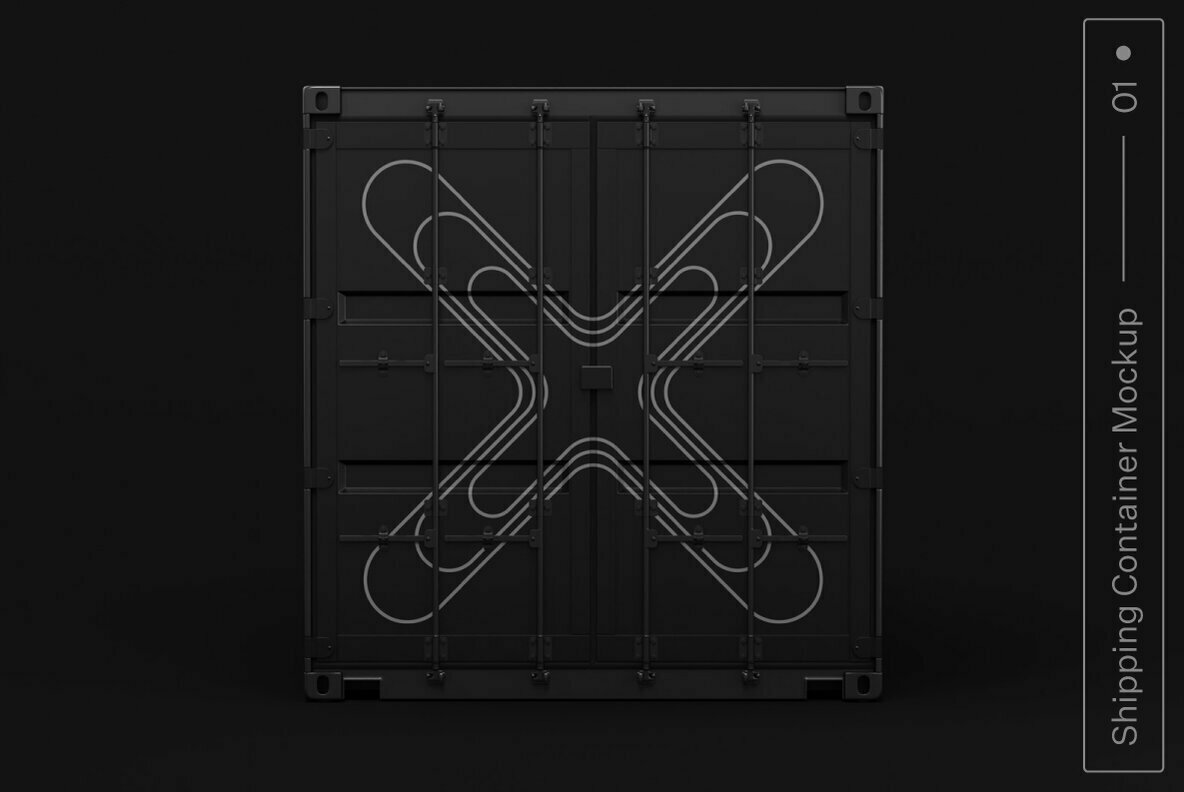 Shipping Container 01 Standard Mockup 1