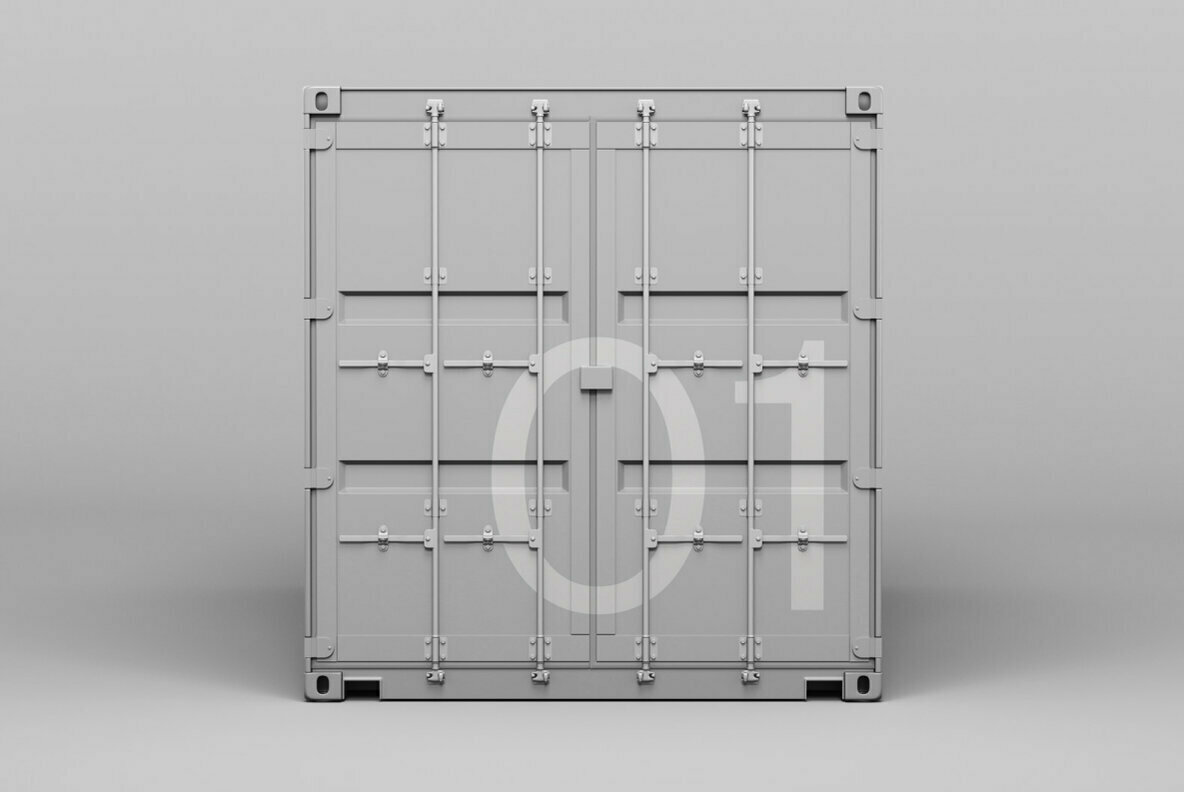 Shipping Container 01 Standard Mockup 2