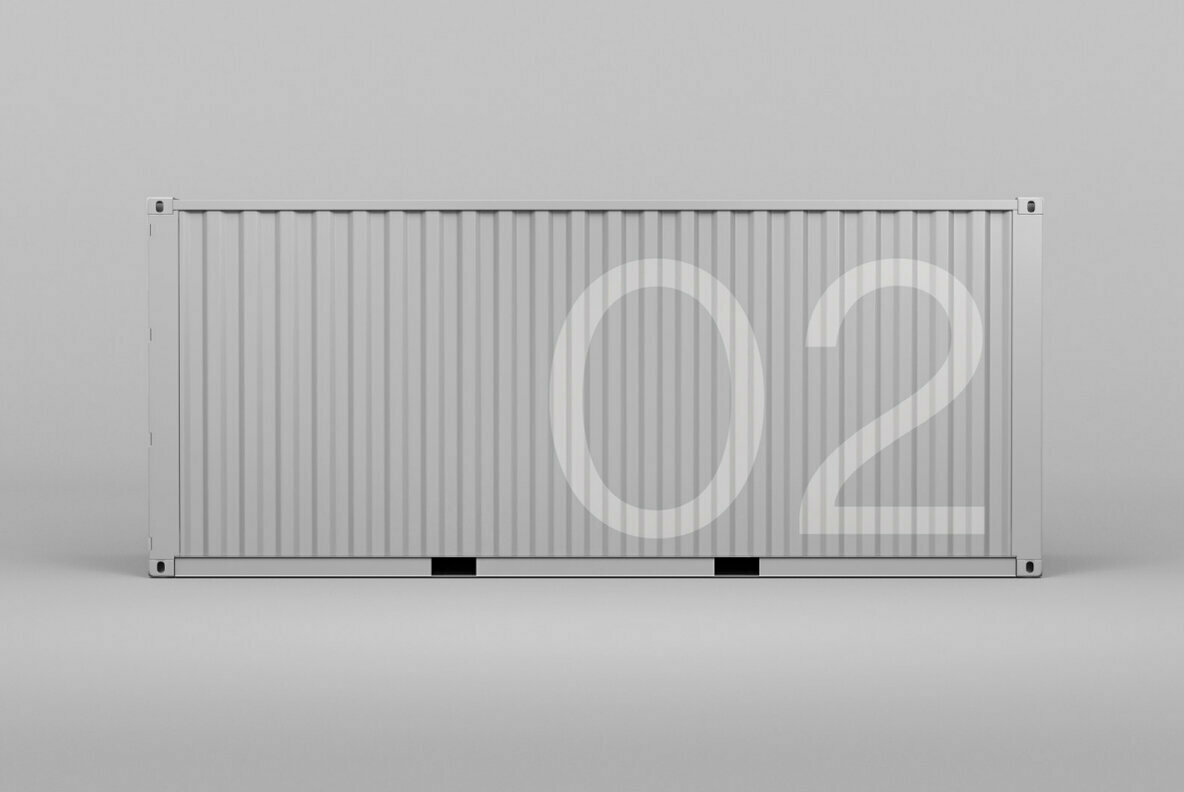 Shipping Container 02 Standard Mockup 2