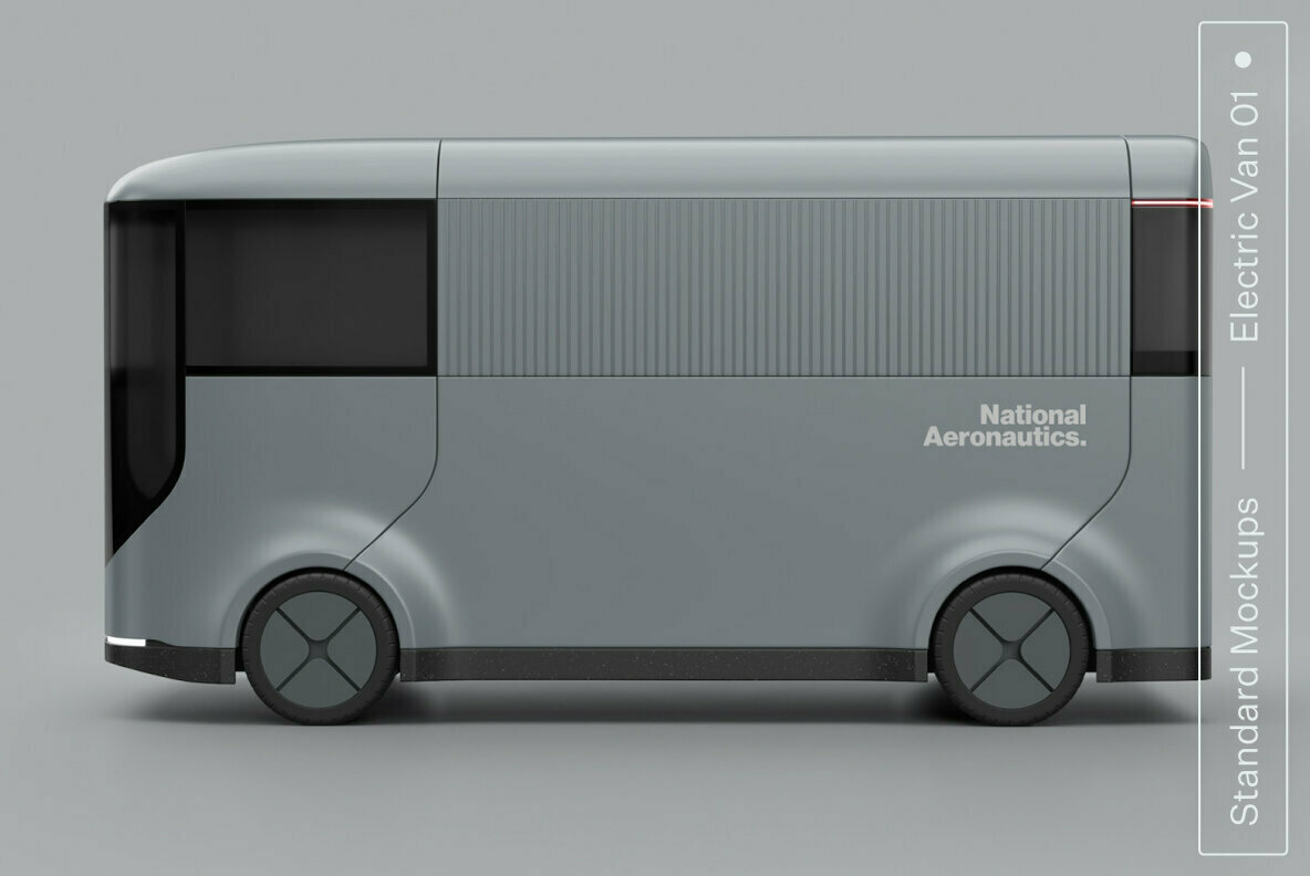Electric Van 01 Standard Mockup 1