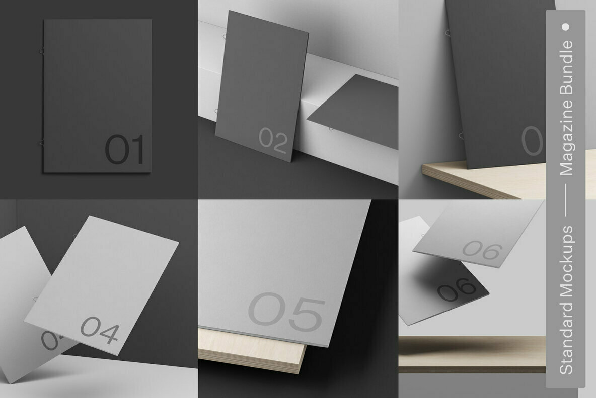 Magazine Standard Mockups Bundle 1
