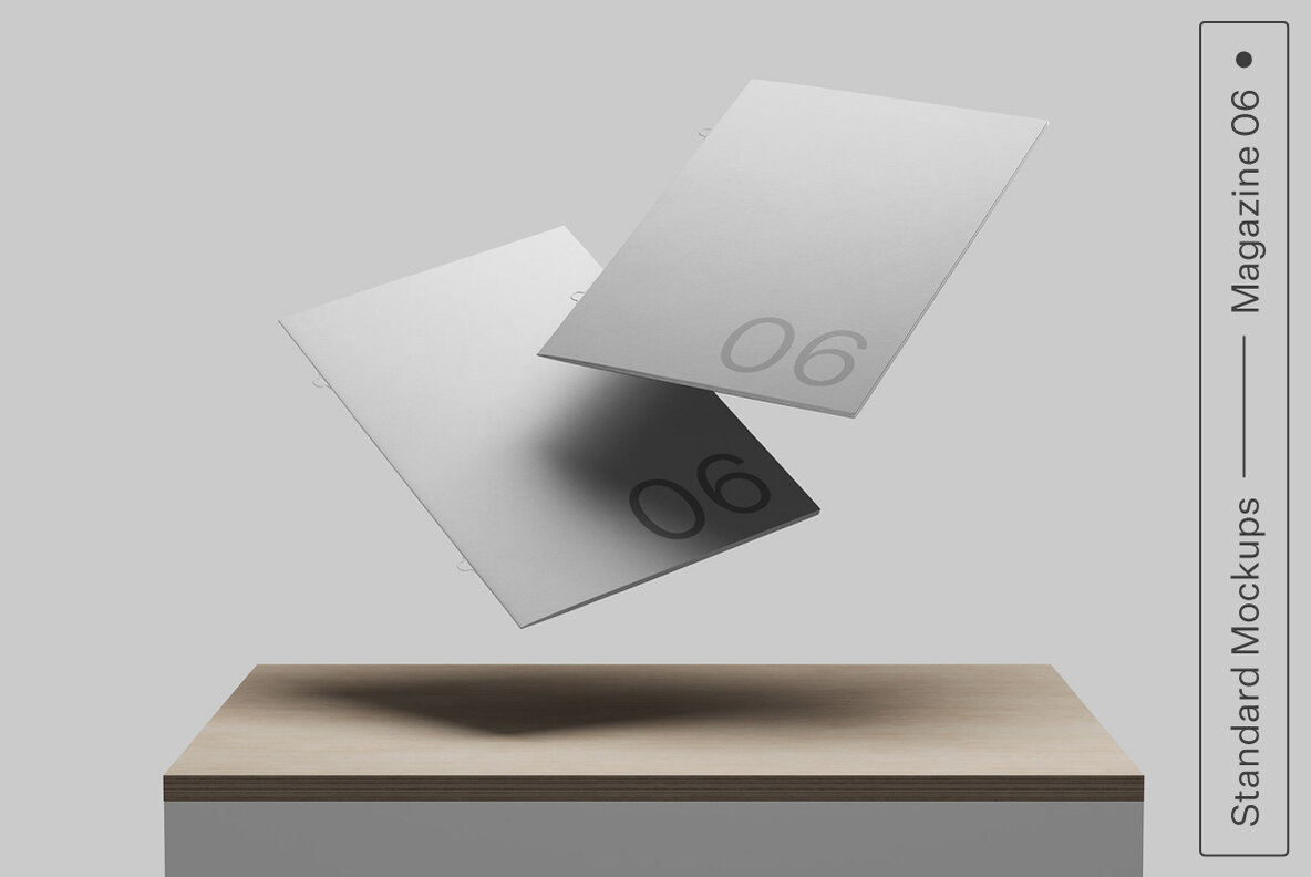 Magazine Standard Mockups Bundle 7