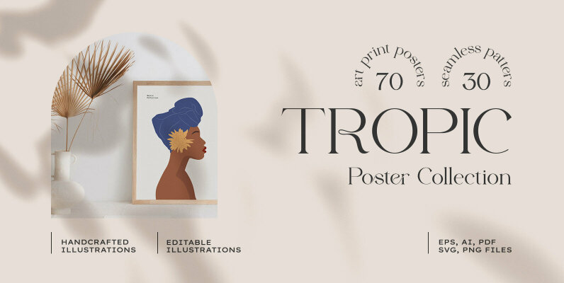 Tropical Prints Posters