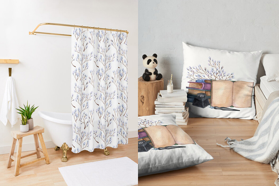 Vintage Library Watercolor Set 16