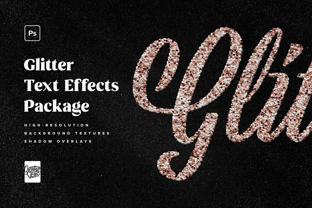 Glitter Photoshop Text Effects Pack 1