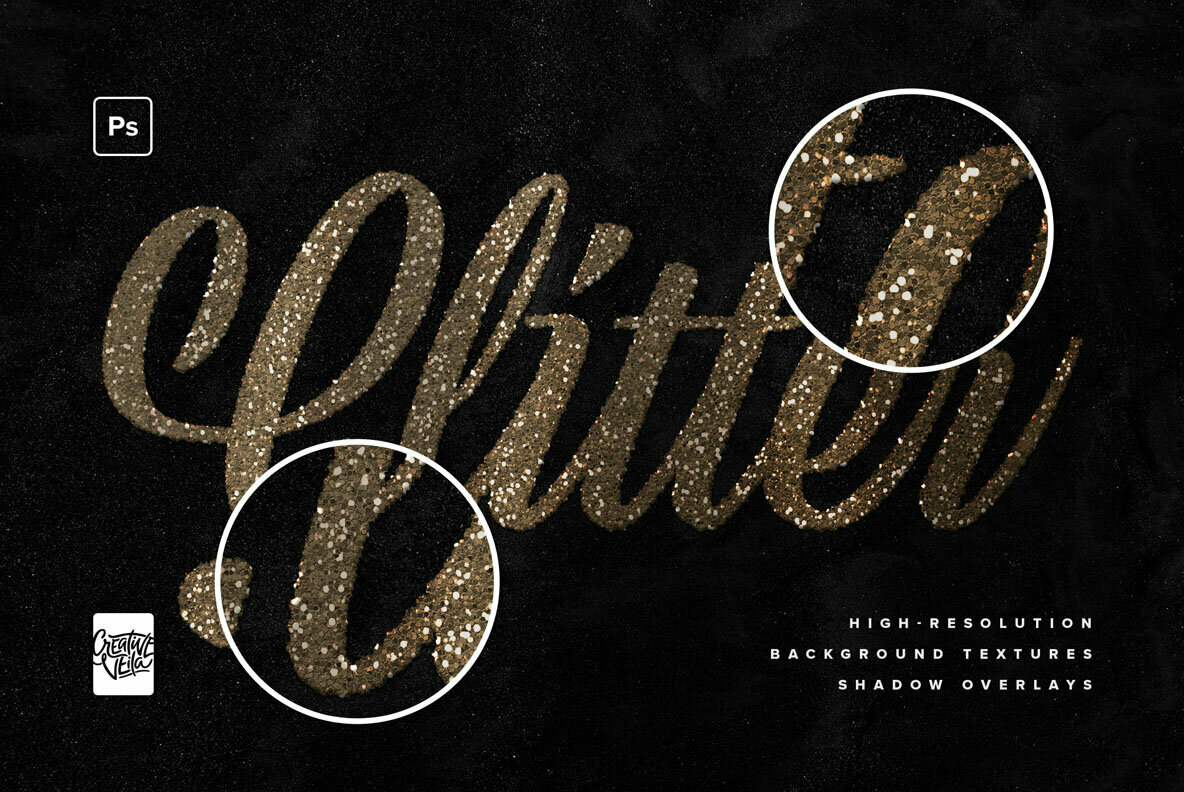 Glitter Photoshop Text Effects Pack 2