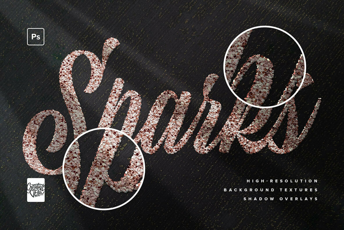 Glitter Photoshop Text Effects Pack 4