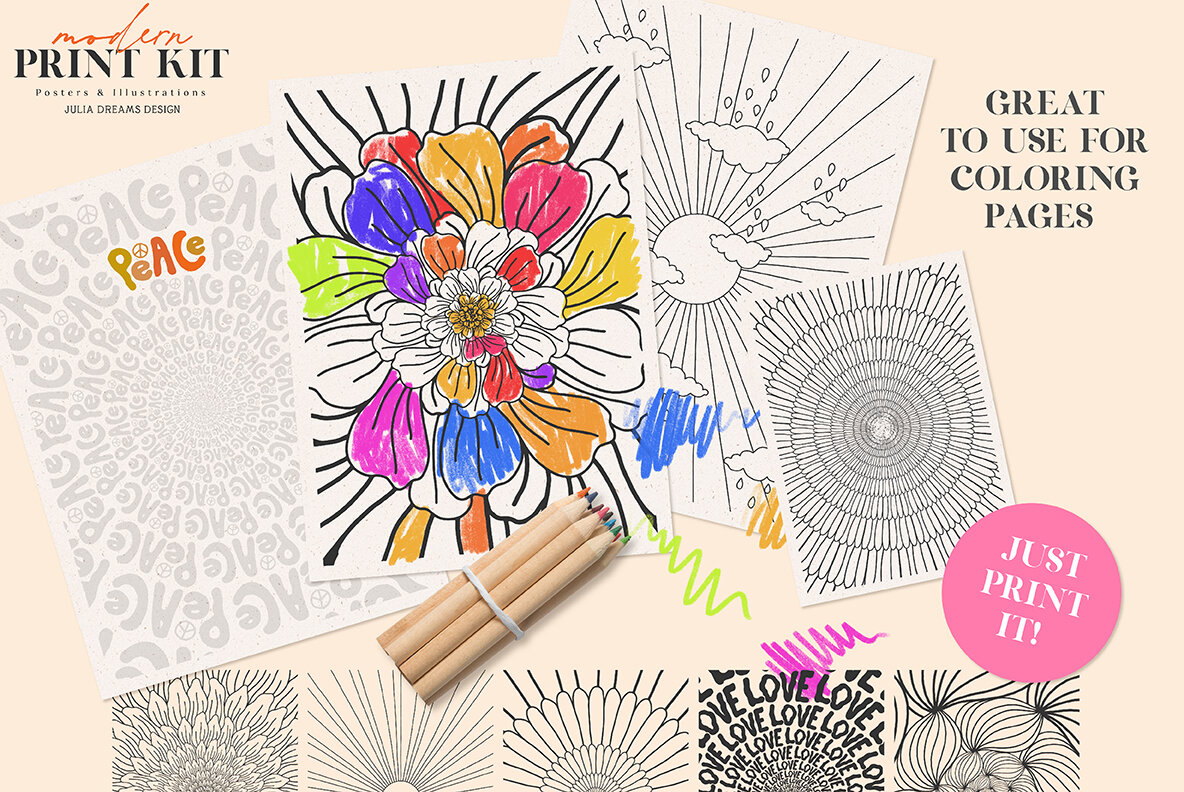 Modern Print Kit Posters   Graphics 8