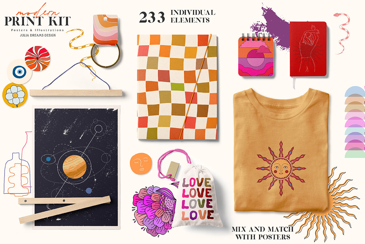 Modern Print Kit Posters   Graphics 10