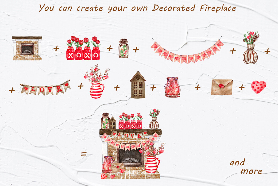 Valentines Watercolor Collection 10