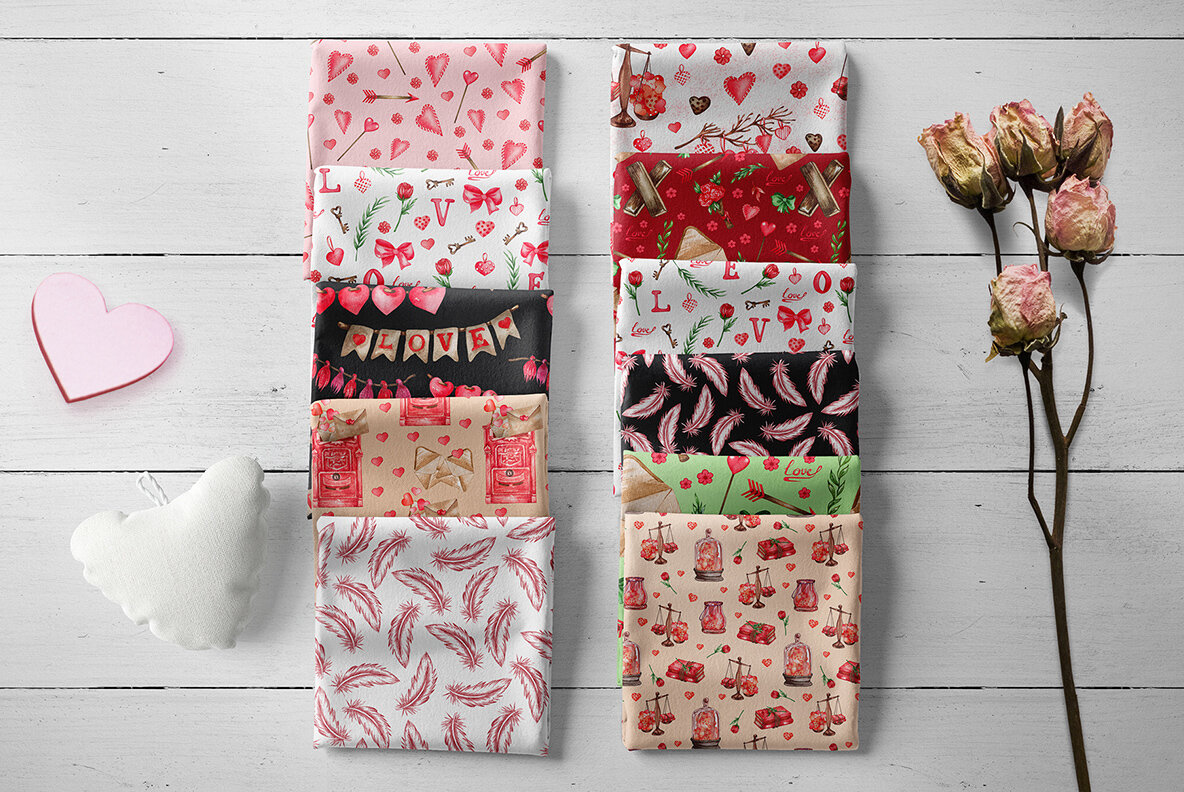 Valentines Watercolor Collection 15