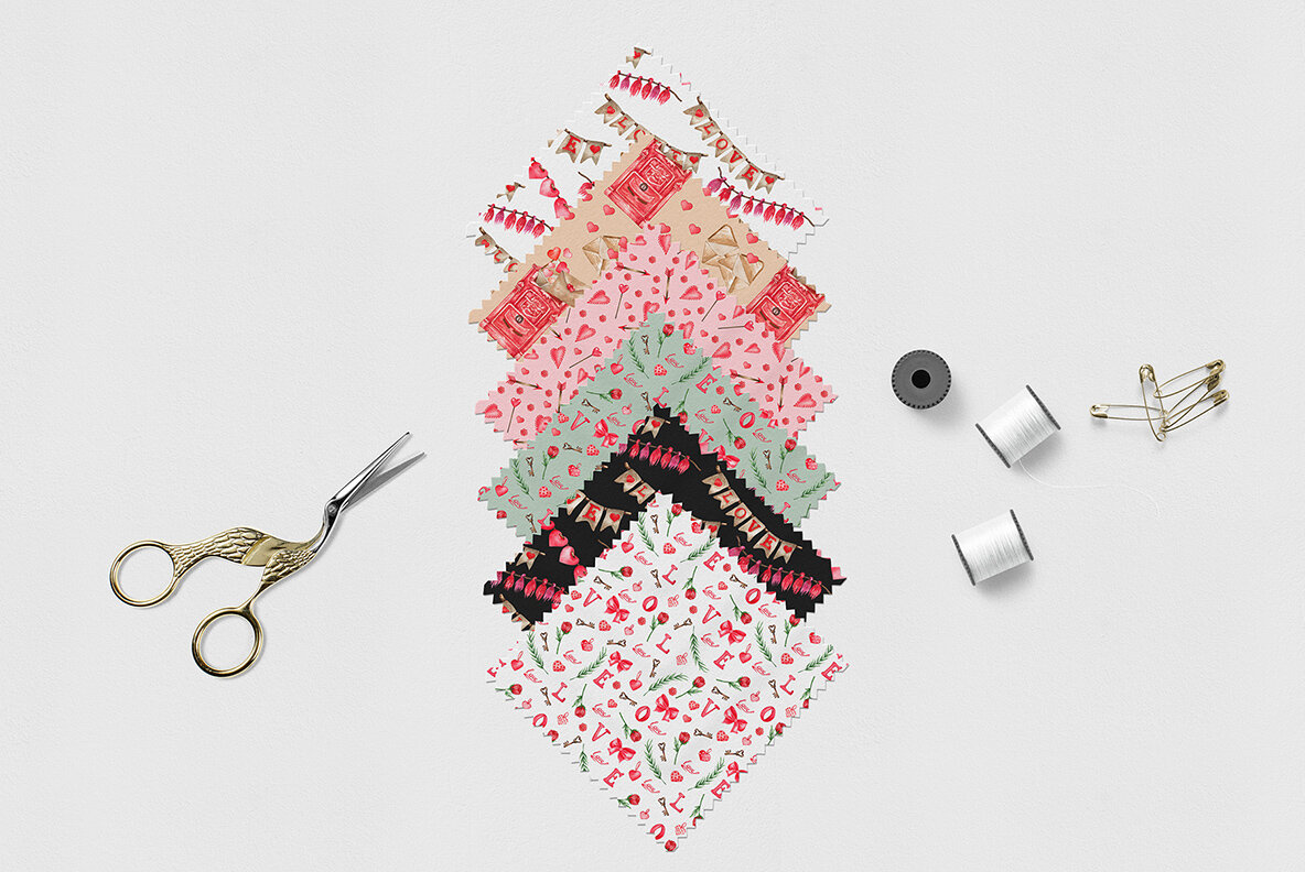 Valentines Watercolor Collection 17