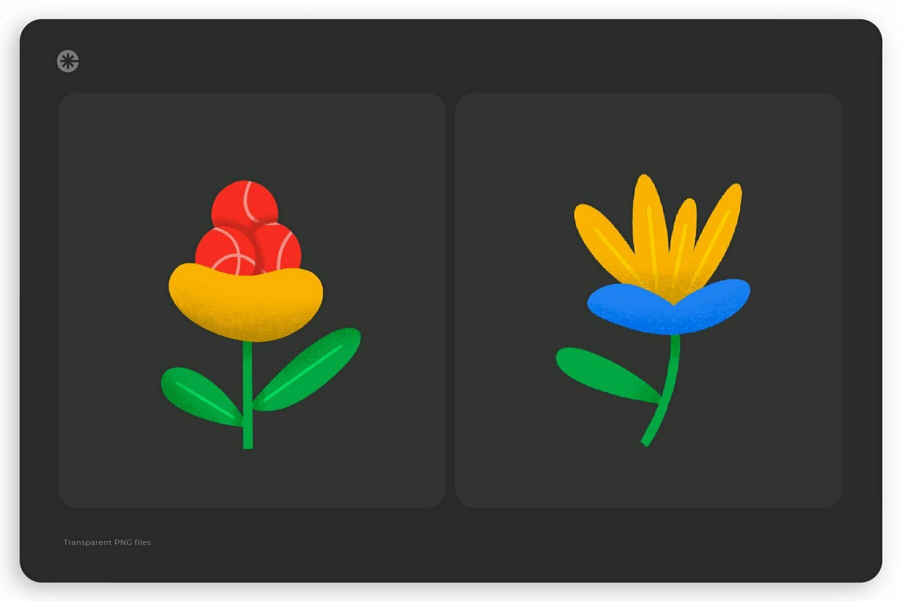 GROW Hand Drawn Floral Graphics 3