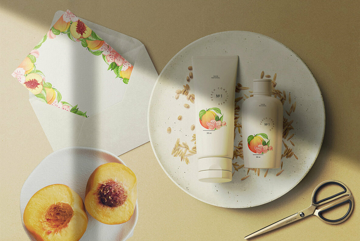 Peach Watercolor Set 5