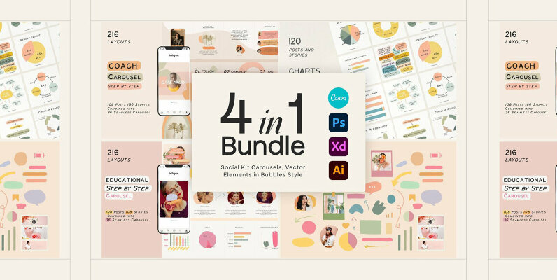 4 in 1 Bundle Social Kit