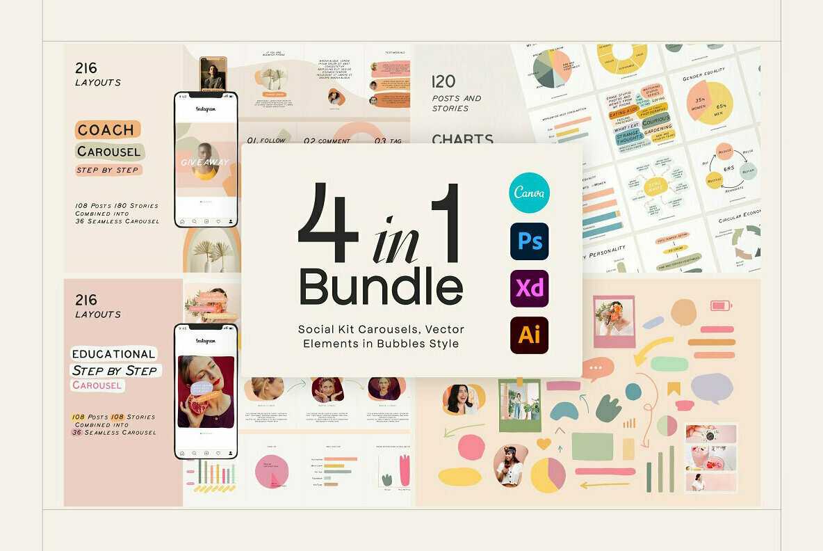 4 in 1 Bundle Social Kit 1