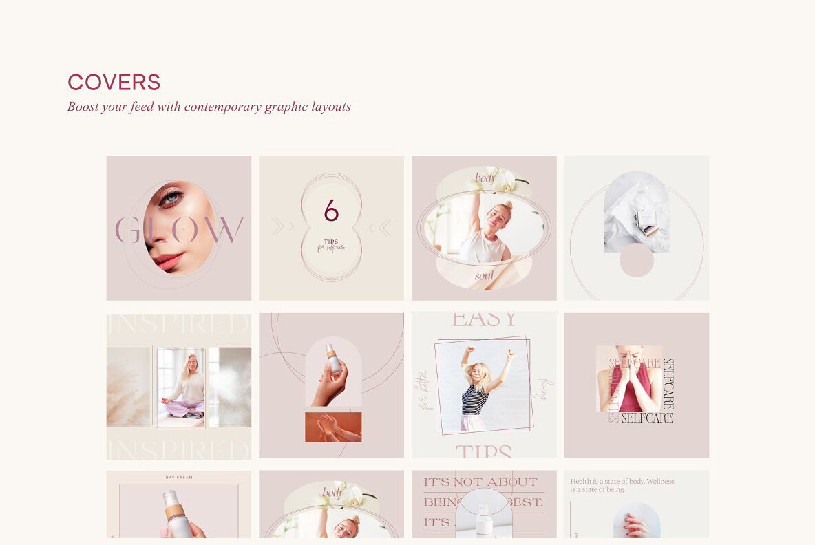 Wellness Social Media Kit 24