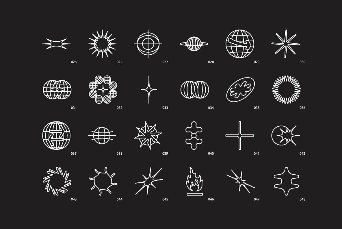 96 Linear Vector Shapes 3