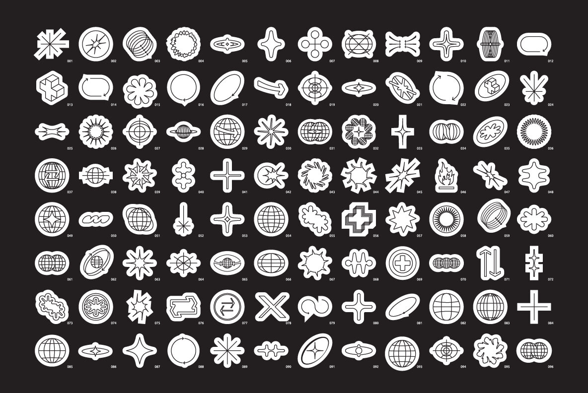 96 Linear Vector Shapes 7