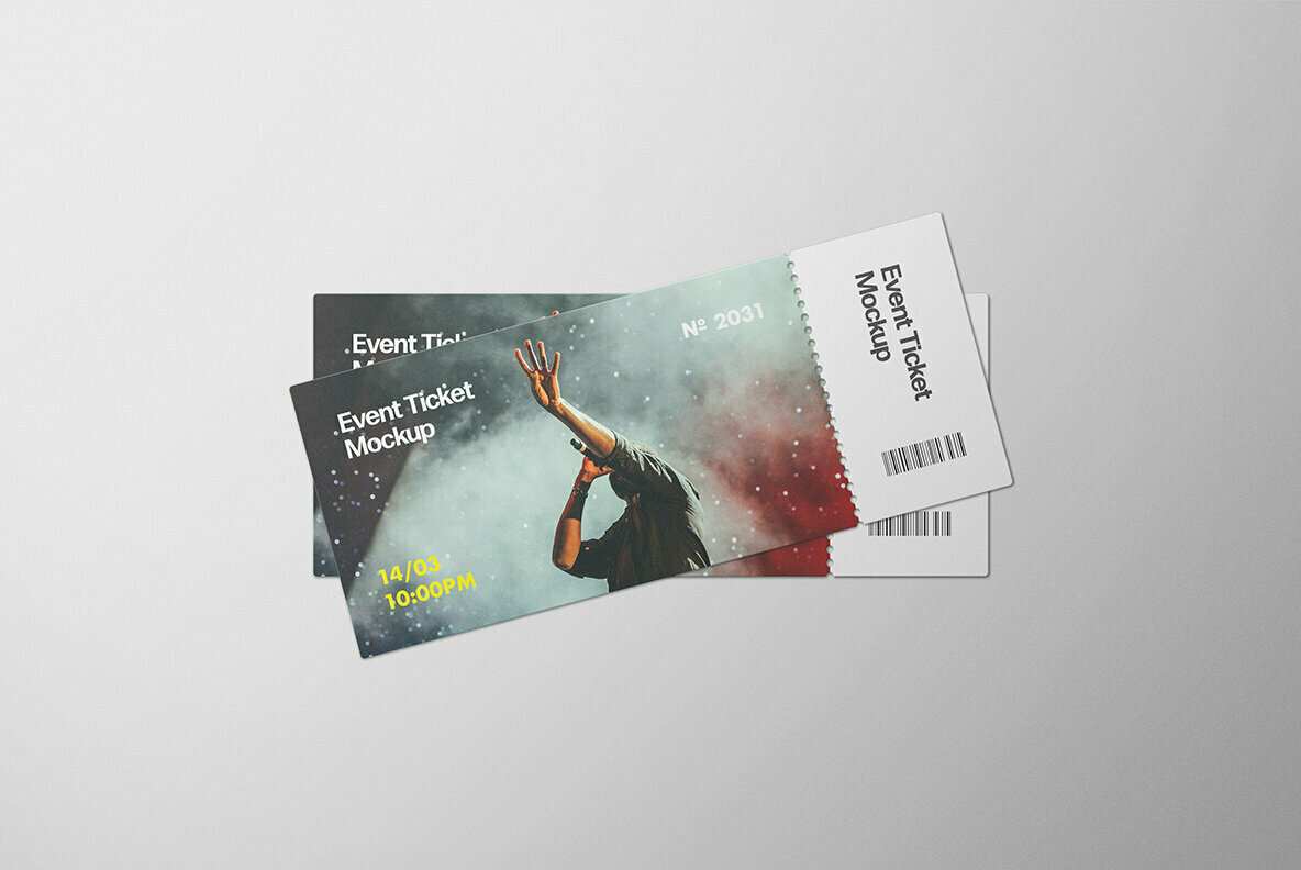 Event Tickets Mockup Set 3