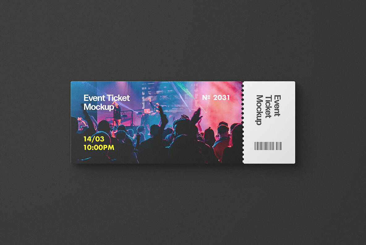 Event Tickets Mockup Set 4
