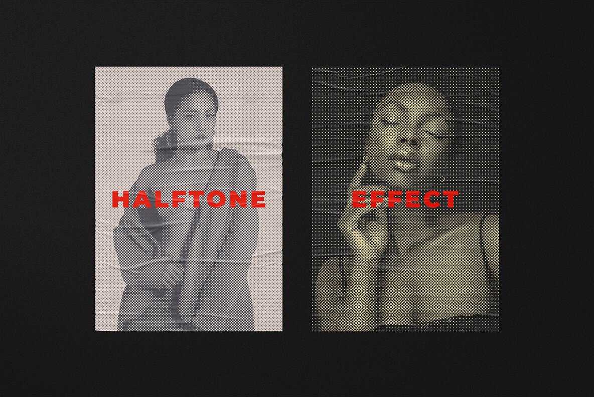 Halftone Pattern Photo Effects