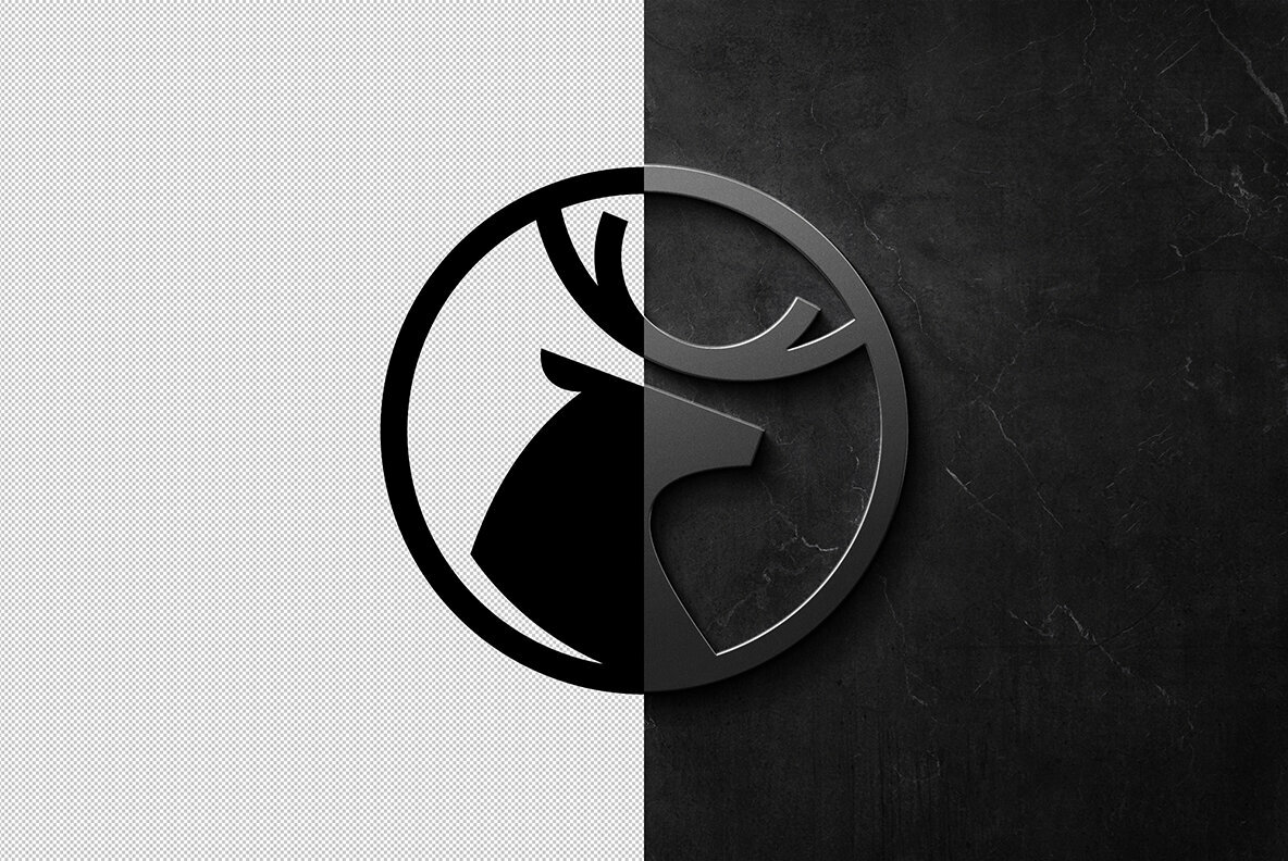 Stainless Sign Logo Mockup 4