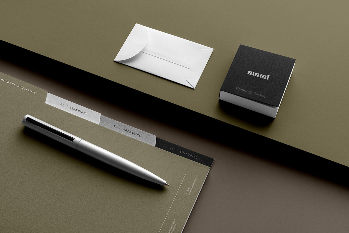 MNML Stationery Branding Mockups Vol  3 6