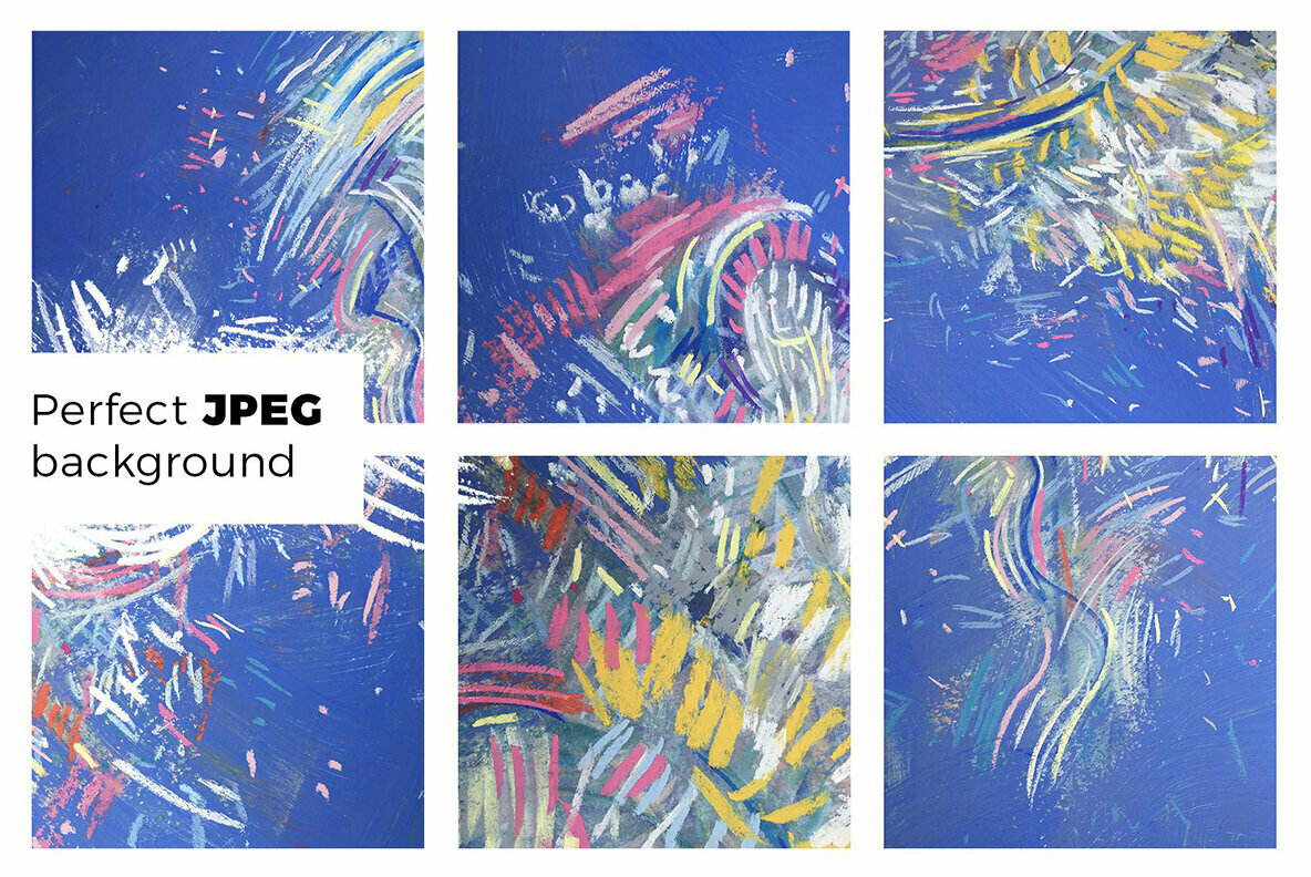 DEGAS   Hand Drawn Pastel Abstract Backgrounds 2