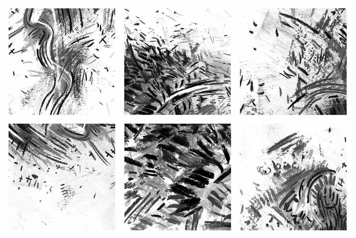 DEGAS   Hand Drawn Pastel Abstract Backgrounds 4