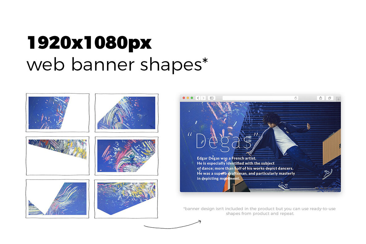 DEGAS   Hand Drawn Pastel Abstract Backgrounds 7