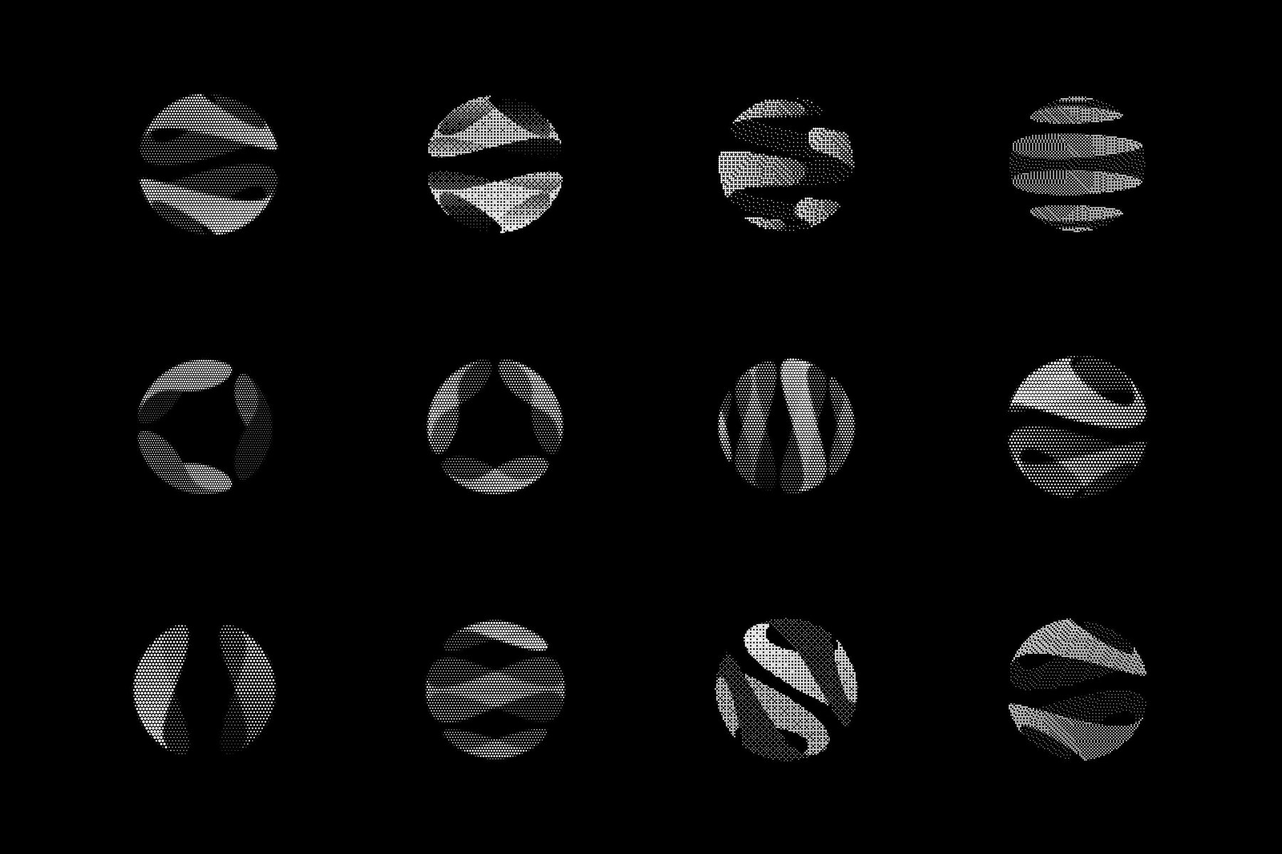 200  Abstract Halftone Elements 6