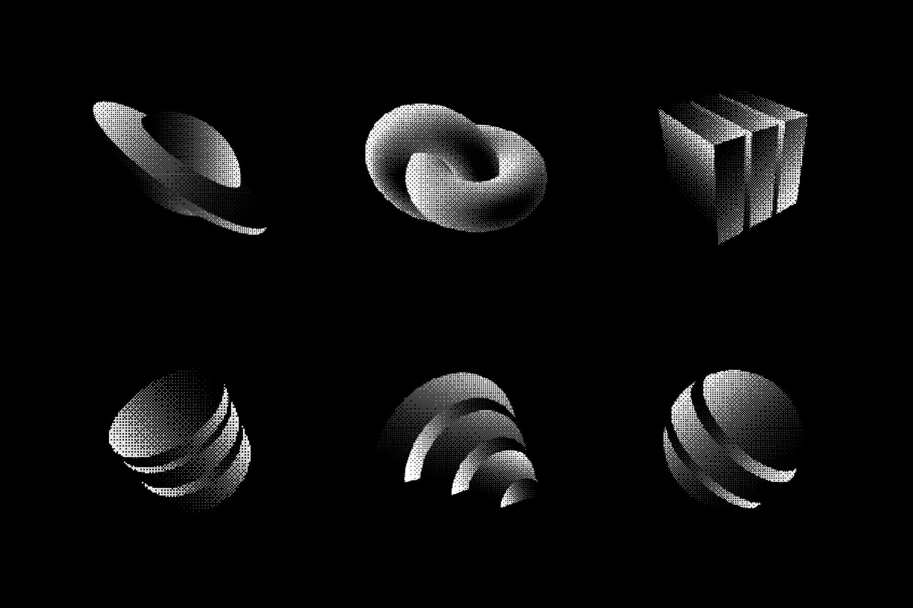 200  Abstract Halftone Elements 11