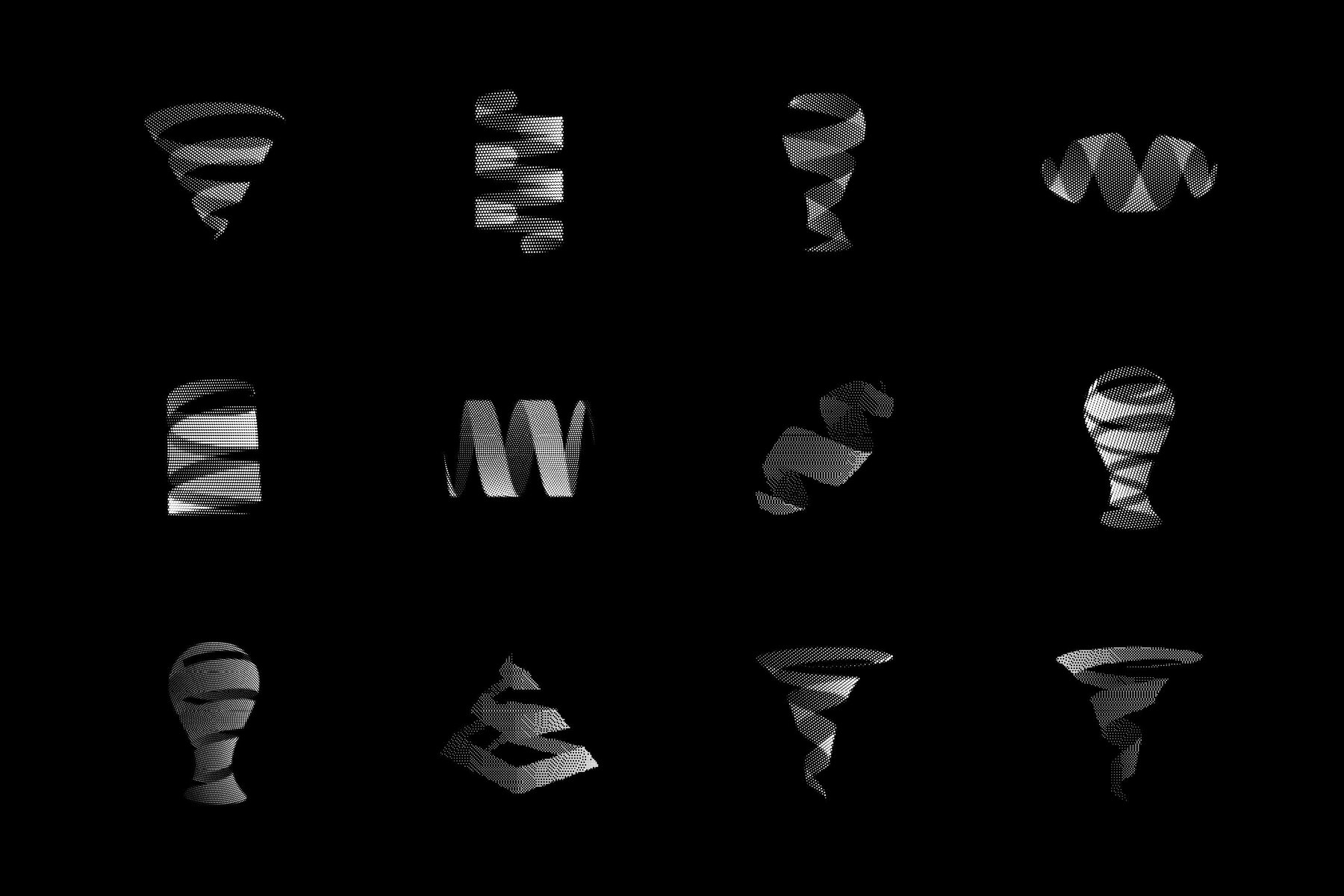 200  Abstract Halftone Elements 22