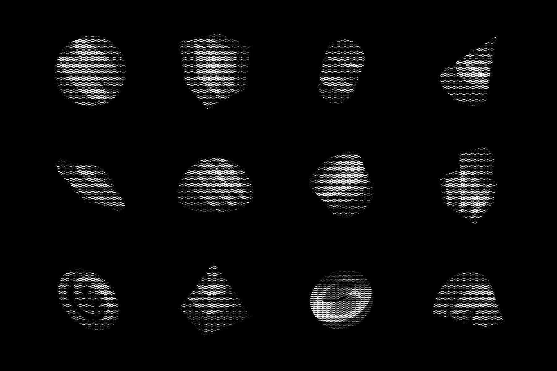 200  Abstract Halftone Elements 28