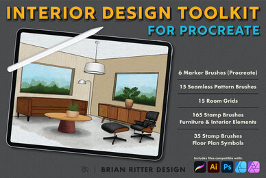 Interior Design Toolkit for Procreate