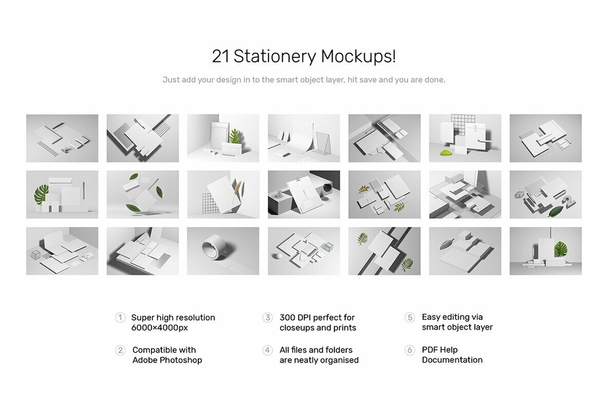 Stationery Mockups   Studio Scenes 3