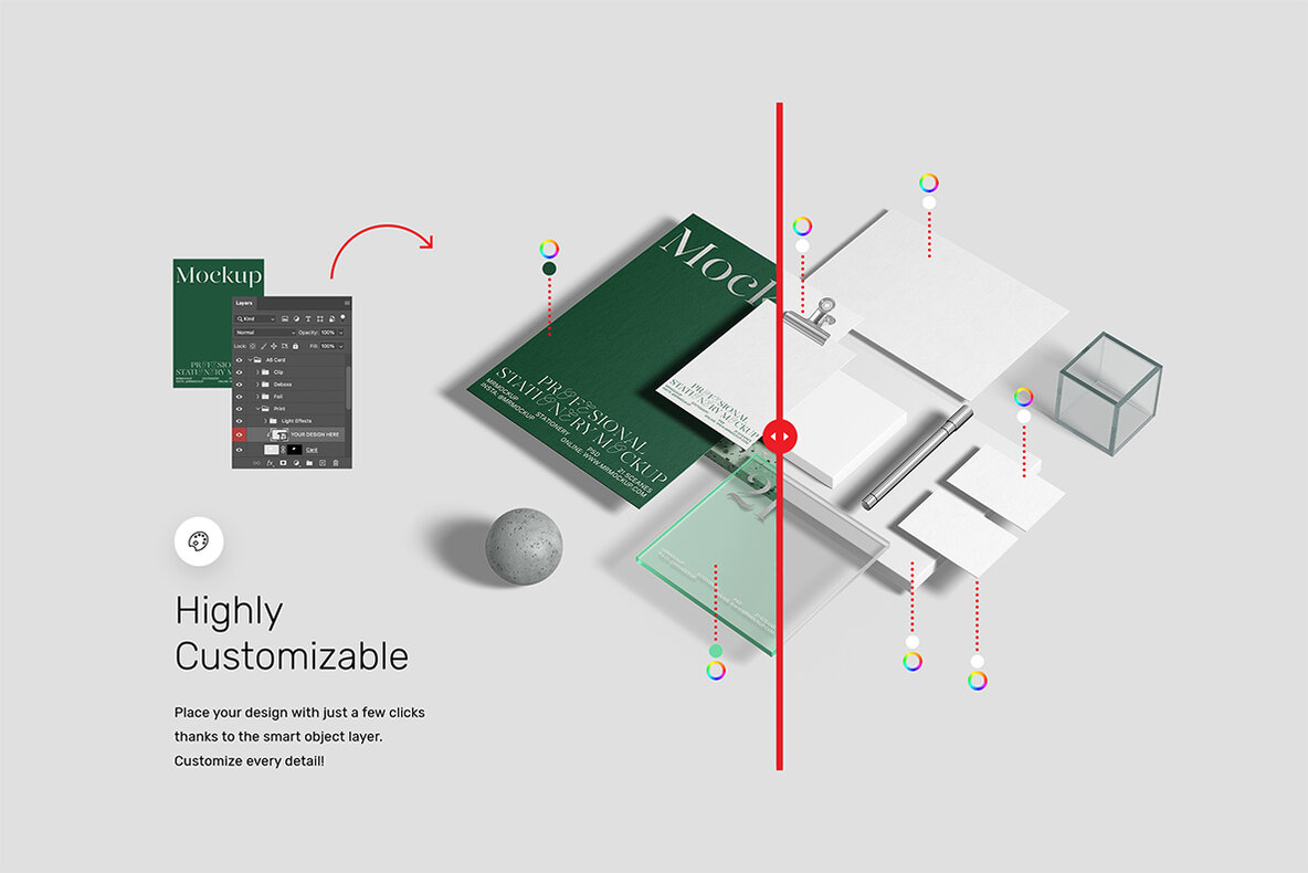 Stationery Mockups   Studio Scenes 6