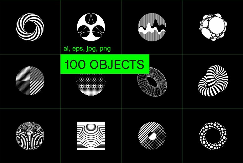 100 Circles  Spheres