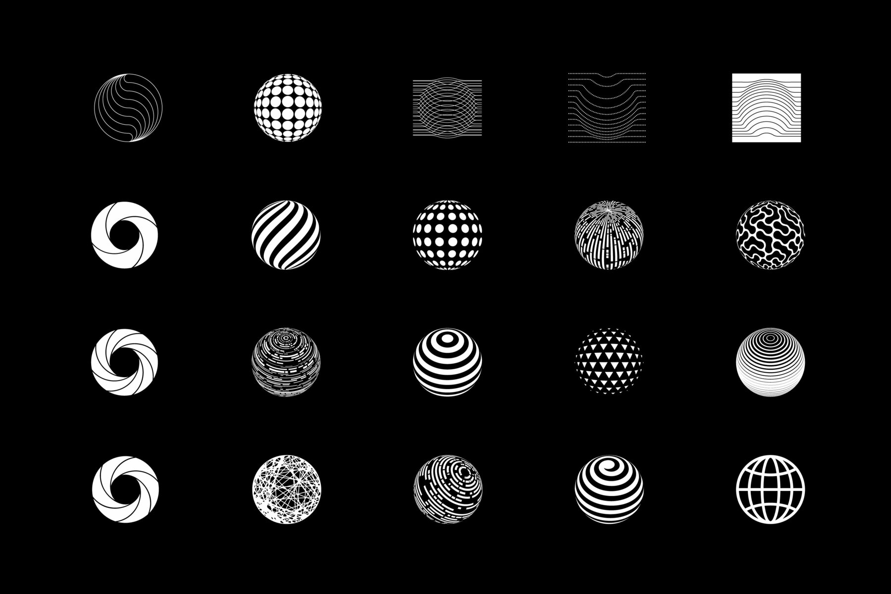 100 Circles   Spheres 8