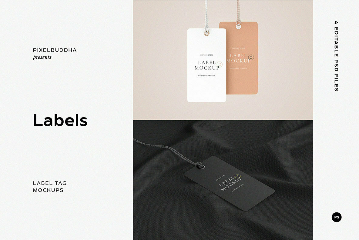 Label Tag Mockup Scenes 1