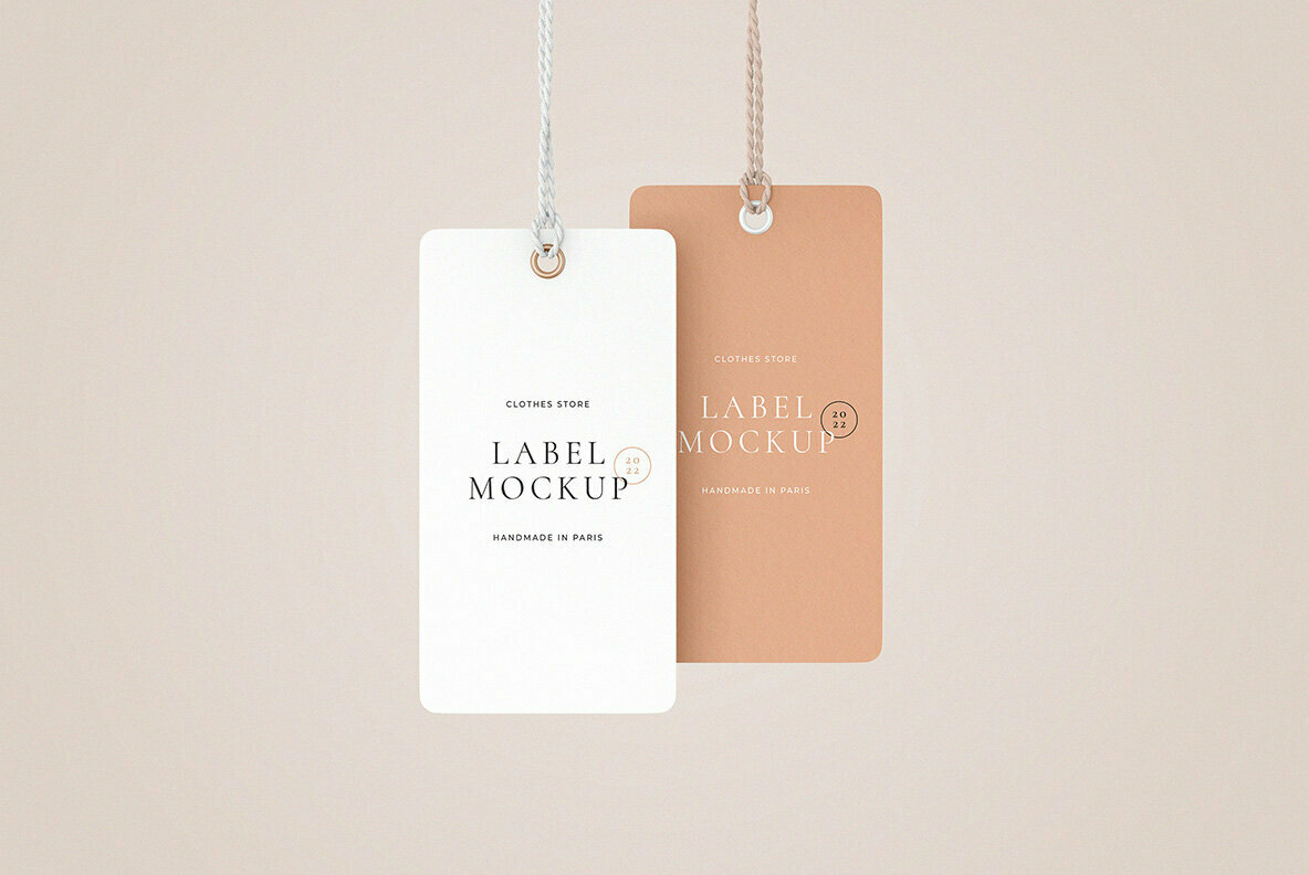 Label Tag Mockup Scenes 2
