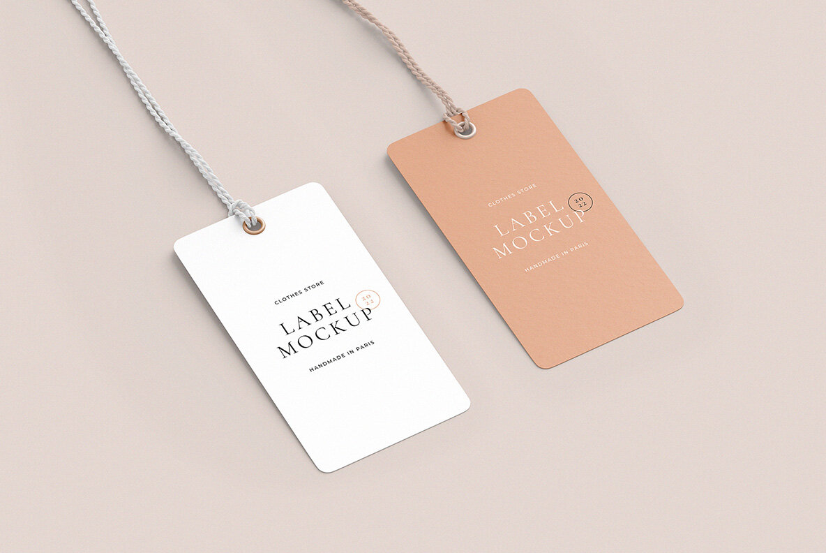 Label Tag Mockup Scenes 6
