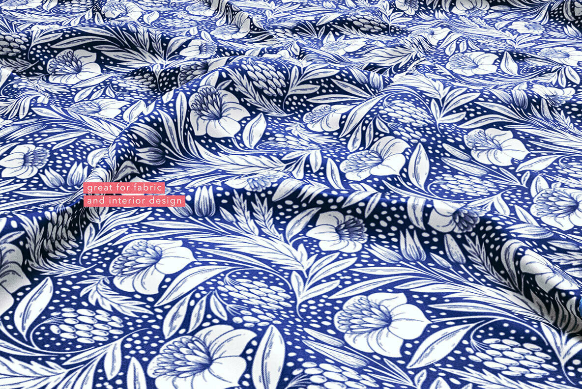 William Morris Style Patterns Set 3