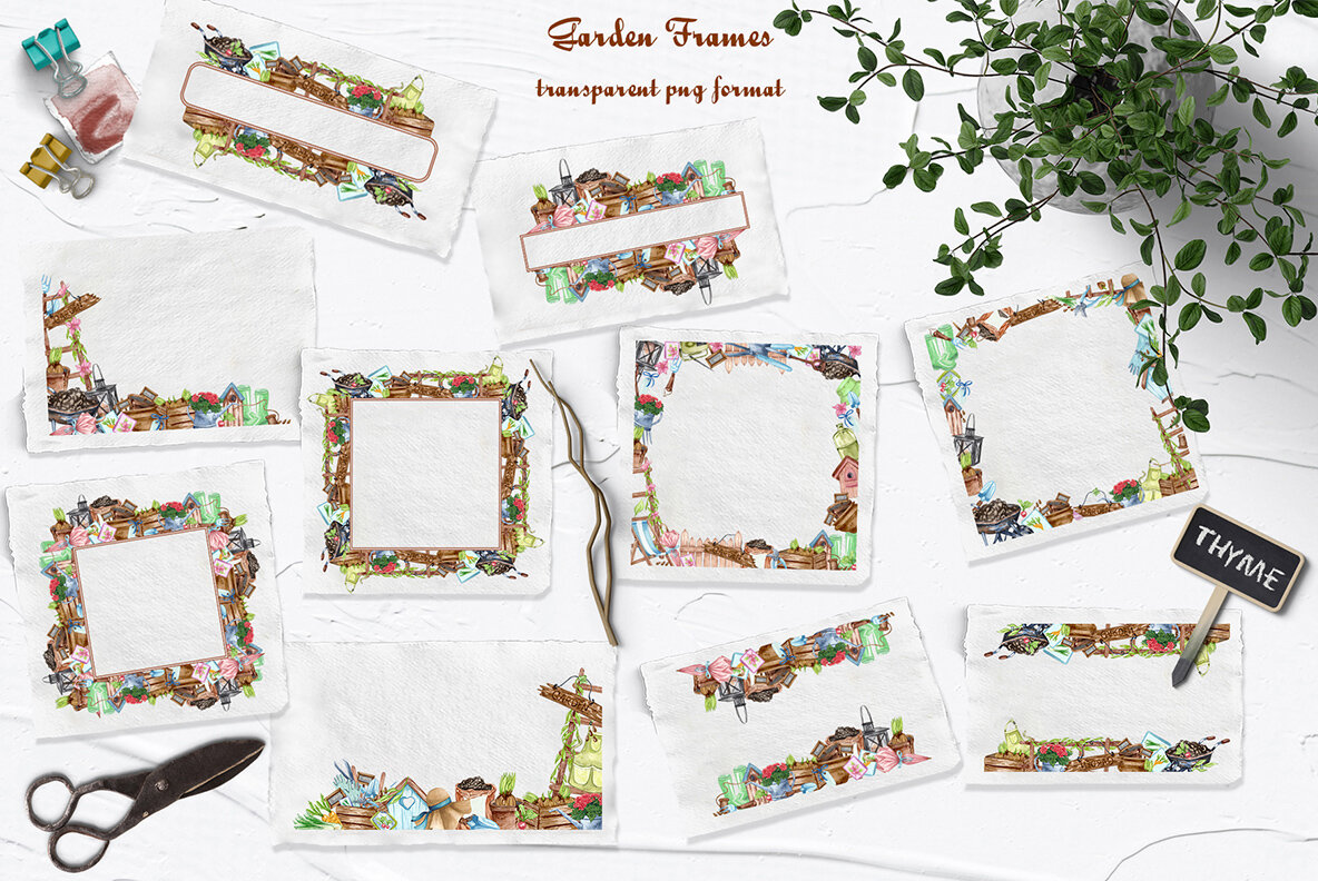 Gardening Watercolor Collection 7