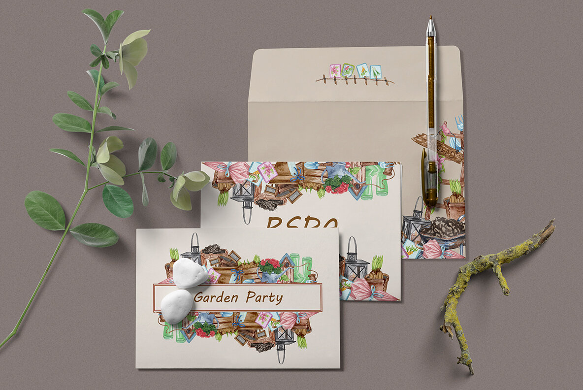 Gardening Watercolor Collection 9