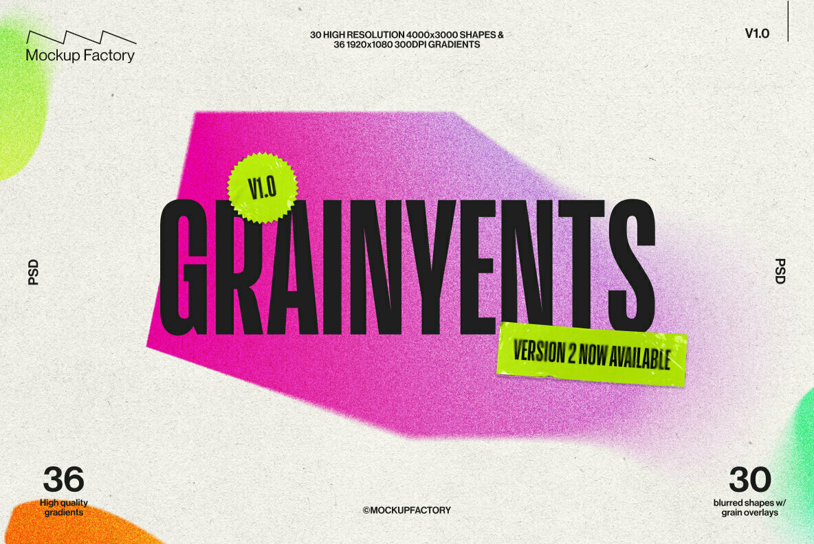 Grainyents   Grainy Gradient Shapes 1