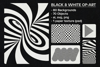Black   White Optical Art