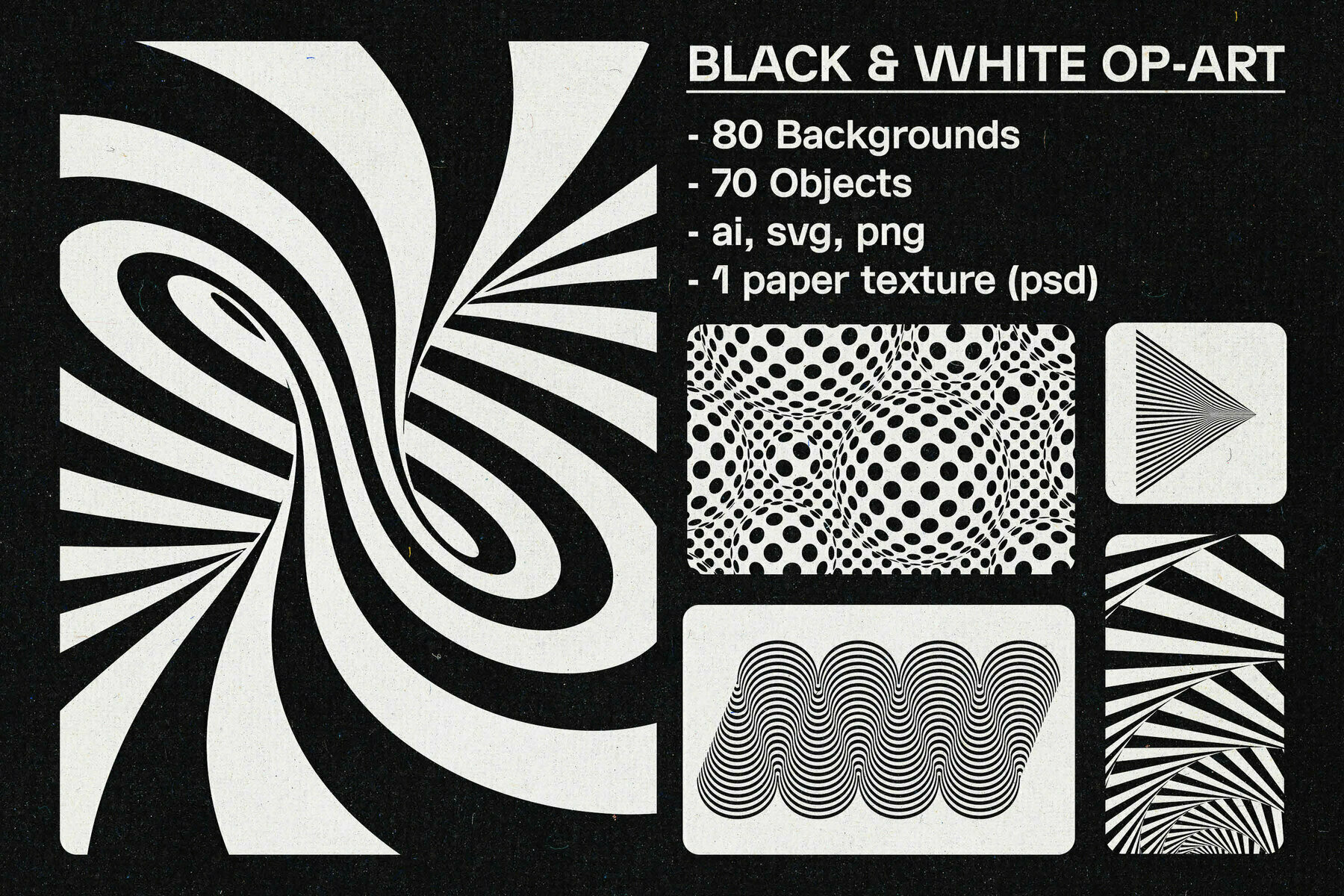 Black   White Optical Art 1